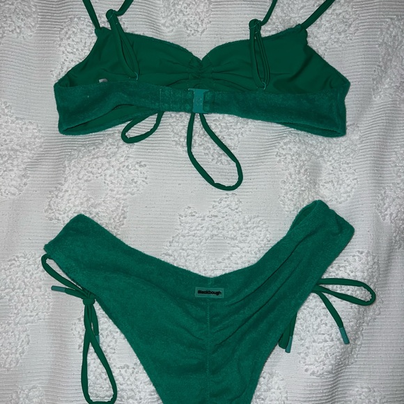 Blackbough Green Terry Bikini Set - Picture 4 of 5